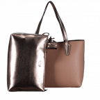 Shopper Bobbi Bag in Bag Latte Nude, Farbe: braun, Marke: Guess, Abmessungen in cm: 35.5x28x13, Bild 5 von 5