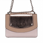 Umhängetasche Rose Gold, Farbe: beige, Marke: Guess, Abmessungen in cm: 19x15x8, Bild 1 von 4