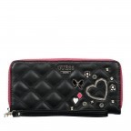 Geldbörse Darin Black, Farbe: schwarz, Marke: Guess, Abmessungen in cm: 21x10x3, Bild 1 von 3