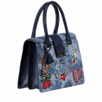 Shopper Elia Elia Blue Denim, Farbe: blau/petrol, Marke: Guess, Abmessungen in cm: 27x22x13, Bild 2 von 4