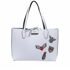 Shopper Bobbi Bag in Bag White Black, Farbe: schwarz, weiß, Marke: Guess, Abmessungen in cm: 35.5x28x13, Bild 1 von 6