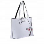 Shopper Bobbi Bag in Bag White Black, Farbe: schwarz, weiß, Marke: Guess, Abmessungen in cm: 35.5x28x13, Bild 2 von 6