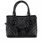 Handtasche Stassie Girlfriend Black, Farbe: schwarz, Marke: Guess, Abmessungen in cm: 25.5x20x12.5, Bild 1 von 6