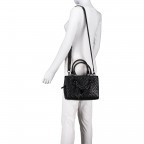 Handtasche Stassie Girlfriend Black, Farbe: schwarz, Marke: Guess, Abmessungen in cm: 25.5x20x12.5, Bild 3 von 6