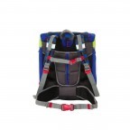Schulranzen Sunny Set 4-teilig Runner, Farbe: schwarz, grau, blau/petrol, Marke: Scout, Abmessungen in cm: 30x39x20, Bild 4 von 9