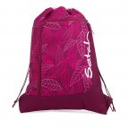 Sportbeutel Purple Leaves, Farbe: flieder/lila, Marke: Satch, EAN: 4057081017935, Abmessungen in cm: 33x44x1, Bild 1 von 4