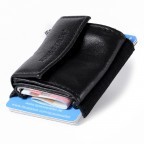 Geldbörse Push 2.0 Mini Night Guard, Farbe: schwarz, Marke: Space Wallet, Abmessungen in cm: 6.5x6x2, Bild 1 von 3