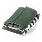 Geldbörse Push 2.0 Mini Tropic Green, Farbe: grün/oliv, Marke: Space Wallet, Abmessungen in cm: 6.5x6x2, Bild 1 von 3