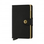 Geldbörse Miniwallet Crisple Black Gold, Farbe: anthrazit, Marke: Secrid, EAN: 8718215285502, Abmessungen in cm: 6.8x10.2x1.6, Bild 1 von 3