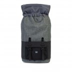 Rucksack Little America Aspect Volumen 23 Liter Raven Crosshatch Black Rubber, Farbe: grau, Marke: Herschel, EAN: 0828432134953, Abmessungen in cm: 28x50x17, Bild 3 von 4