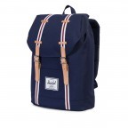 Rucksack Retreat Rubber Straps Volumen 18 Liter Peacoat White Wine Veggie Tan, Farbe: blau/petrol, Marke: Herschel, EAN: 0828432135158, Abmessungen in cm: 34x46x12, Bild 2 von 5