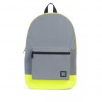 Rucksack Packable Daypack faltbar Silver Neon Yellow Reflective, Farbe: grau, Marke: Herschel, EAN: 0828432136308, Abmessungen in cm: 32x45x14, Bild 1 von 5