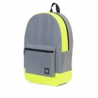 Rucksack Packable Daypack faltbar Silver Neon Yellow Reflective, Farbe: grau, Marke: Herschel, EAN: 0828432136308, Abmessungen in cm: 32x45x14, Bild 2 von 5