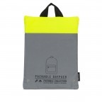 Rucksack Packable Daypack faltbar Silver Neon Yellow Reflective, Farbe: grau, Marke: Herschel, EAN: 0828432136308, Abmessungen in cm: 32x45x14, Bild 5 von 5