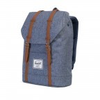 Rucksack Retreat Volumen 18 Liter Dark Chambray Crosshatch Ta, Farbe: blau/petrol, Marke: Herschel, EAN: 0828432137282, Bild 2 von 5