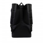 Rucksack Little America Rubber Straps Volumen 23 Liter Black Gridlock, Farbe: schwarz, Marke: Herschel, EAN: 0828432137473, Abmessungen in cm: 28x50x17, Bild 4 von 4