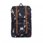 Rucksack Little America Medium Volumen 14 Liter Peacoat Parlour, Farbe: blau/petrol, Marke: Herschel, EAN: 0828432138012, Abmessungen in cm: 28x43x12, Bild 1 von 4