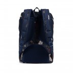 Rucksack Little America Medium Volumen 14 Liter Peacoat Parlour, Farbe: blau/petrol, Marke: Herschel, EAN: 0828432138012, Abmessungen in cm: 28x43x12, Bild 4 von 4