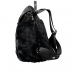 Rucksack Fay Kunstfell Black, Farbe: schwarz, Marke: Bogner, Abmessungen in cm: 27x31x14, Bild 3 von 8