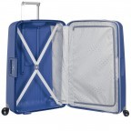 Koffer S´Cure Spinner 55 Dark Blue, Farbe: blau/petrol, Marke: Samsonite, EAN: 5414847329944, Abmessungen in cm: 40x55x20, Bild 3 von 5