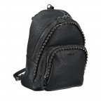 Rucksack mit Nietenbesatz Schwarz, Farbe: schwarz, Marke: Replay, Abmessungen in cm: 25x33x12.5, Bild 2 von 7