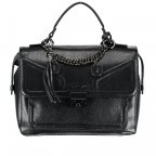 Handtasche Saffiano-Optik Schwarz, Farbe: schwarz, Marke: Replay, Abmessungen in cm: 26x19x14, Bild 1 von 6