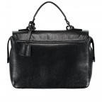 Handtasche Saffiano-Optik Schwarz, Farbe: schwarz, Marke: Replay, Abmessungen in cm: 26x19x14, Bild 5 von 6