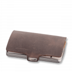 Wallet Soft Touch Braun, Farbe: braun, Marke: I-Clip, EAN: 4260169244127, Abmessungen in cm: 9x7x1.7, Bild 1 von 4