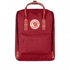 Rucksack Kånken Deep Red Folk Blocked, Farbe: rot/weinrot, Marke: Fjällräven, EAN: 7323450363253, Abmessungen in cm: 27x38x13, Bild 1 von 16