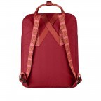 Rucksack Kånken Deep Red Folk Blocked, Farbe: rot/weinrot, Marke: Fjällräven, EAN: 7323450363253, Abmessungen in cm: 27x38x13, Bild 3 von 16