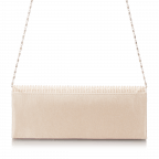 Clutch mit Strass Beige, Farbe: beige, Marke: Hausfelder Manufaktur, Abmessungen in cm: 24x9x6, Bild 3 von 4