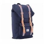 Rucksack Little America Offset Collection Set 2-teilig inkl. Kulturtasche Volumen 25 Liter Blue, Farbe: blau/petrol, Marke: Herschel, Abmessungen in cm: 50x28.5x18, Bild 3 von 6