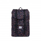 Rucksack Little America Medium einfarbig Volumen 14 Liter Black Mini Floral, Farbe: bunt, Marke: Herschel, EAN: 0828432147786, Abmessungen in cm: 28x43x12, Bild 1 von 4