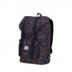 Rucksack Little America Medium einfarbig Volumen 14 Liter Black Mini Floral, Farbe: bunt, Marke: Herschel, EAN: 0828432147786, Abmessungen in cm: 28x43x12, Bild 2 von 4