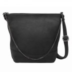 Beuteltasche Jasper Selina Schwarz, Farbe: schwarz, Marke: Loubs, Abmessungen in cm: 27.5x25x11.5, Bild 1 von 5