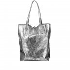 Shopper Athena Grau Metallic, Farbe: grau, metallic, Marke: Hausfelder Manufaktur, Abmessungen in cm: 28x38x14, Bild 1 von 5