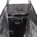 Shopper Athena Schwarz Metallic, Farbe: schwarz, metallic, Marke: Hausfelder Manufaktur, Abmessungen in cm: 28x38x14, Bild 4 von 5