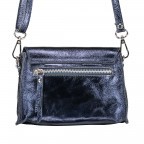 Umhängetasche Athena Blau Metallic, Farbe: blau/petrol, metallic, Marke: Hausfelder Manufaktur, Abmessungen in cm: 18x13x4.5, Bild 5 von 6