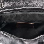 Handtasche Athena Grau Metallic, Farbe: grau, metallic, Marke: Hausfelder Manufaktur, Abmessungen in cm: 28x22x11, Bild 4 von 6