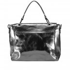 Handtasche Athena Grau Metallic, Farbe: grau, metallic, Marke: Hausfelder Manufaktur, Abmessungen in cm: 28x22x11, Bild 5 von 6