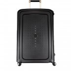 Koffer S´Cure DLX Spinner 75 Black Gold, Farbe: schwarz, Marke: Samsonite, EAN: 5414847884986, Abmessungen in cm: 52x75x31, Bild 1 von 12