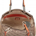 Handtasche Jacqui Brown Multi, Farbe: orange, Marke: Guess, EAN: 0190231113812, Abmessungen in cm: 24.5x18x11, Bild 4 von 5