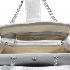 Tasche Divina Argento, Farbe: metallic, Marke: Valentino Bags, Abmessungen in cm: 30x23x10, Bild 4 von 8