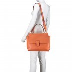 Handtasche Elettra Large 6352-RMN-RE Brick, Farbe: orange, Marke: Gianni Chiarini, Abmessungen in cm: 33x28x11, Bild 3 von 6