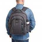 Rucksack @Work Laptop 15.6 Zoll Schwarz, Farbe: schwarz, Marke: Travelite, Abmessungen in cm: 45x32x17, Bild 3 von 6