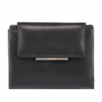 Geldbörse Tesoro Schwarz, Farbe: schwarz, Marke: Hausfelder Manufaktur, Abmessungen in cm: 13x10.5x2, Bild 1 von 4