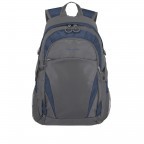 Rucksack Basics Grau Petrol, Farbe: grau, Marke: Travelite, Abmessungen in cm: 28x46.5x12.5, Bild 1 von 5