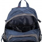 Rucksack Basics Grau Petrol, Farbe: grau, Marke: Travelite, Abmessungen in cm: 28x46.5x12.5, Bild 3 von 5