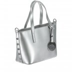 Handtasche LB-3002 Silber, Farbe: metallic, Marke: Lichtblau, EAN: 4051482476384, Abmessungen in cm: 26x16x10, Bild 2 von 6