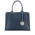 Handtasche LB-5381 Navy, Farbe: blau/petrol, Marke: Lichtblau, EAN: 4051482448572, Abmessungen in cm: 32.5x23.5x13, Bild 1 von 6